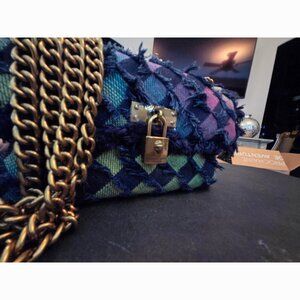 NWT Authentic Kurt Geiger Denim/Multicolor Crossbody